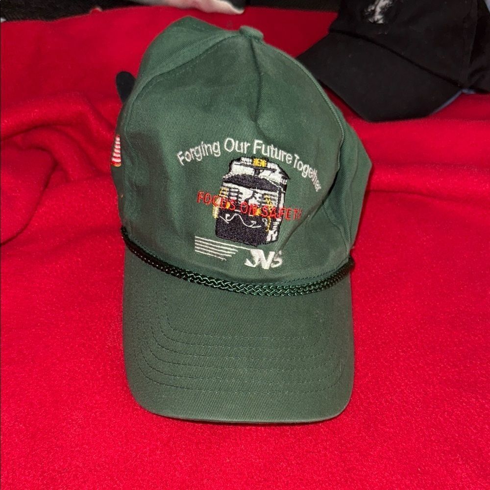 Green Embroidered Cap